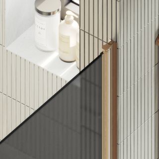 Душевая дверь MaybahGlass MGD-807-2 80см бронза